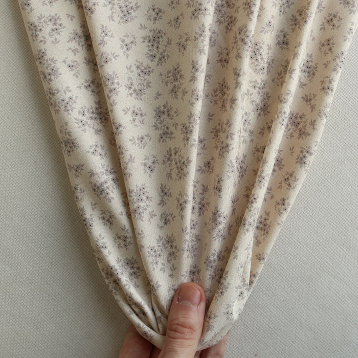 Soumeya - Jersey coton BIO motif exclusif Soumeya taupe