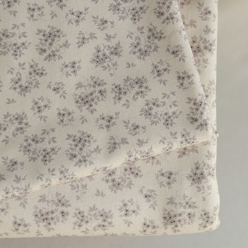 Soumeya - Sweat mélange de coton bouclettes motif exclusif Soumeya taupe