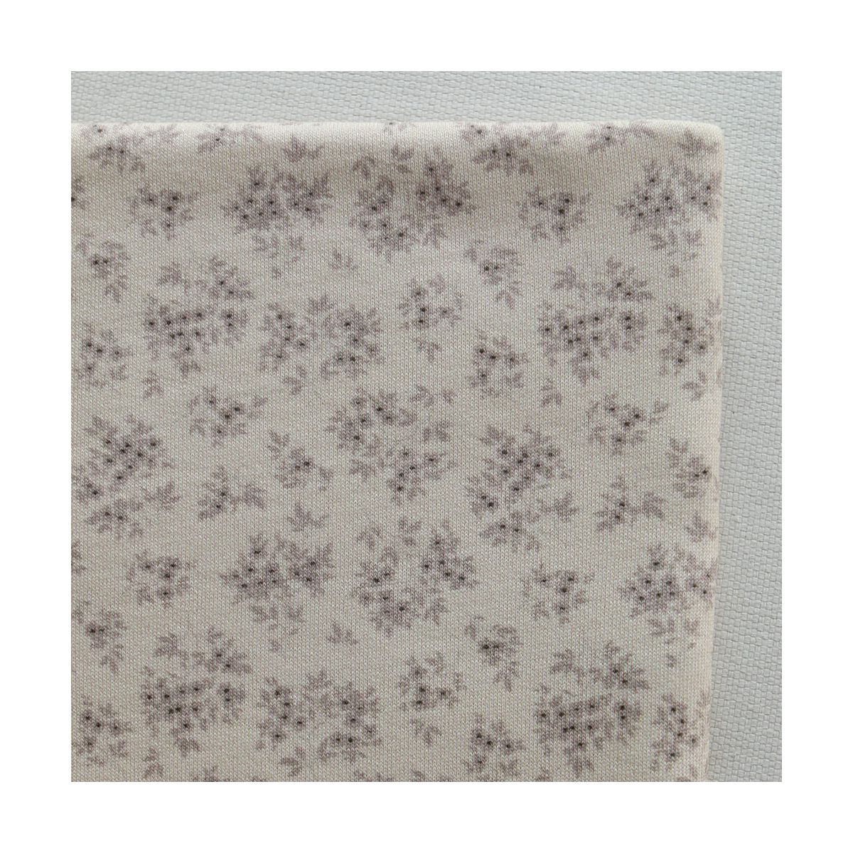 Soumeya - Sweat mélange de coton bouclettes motif exclusif Soumeya taupe Soumeya - Sweat mélange de coton bouclettes motif exclusif Soumeya taupe