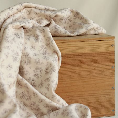 Soumeya - Sweat mélange de coton bouclettes motif exclusif Soumeya taupe Soumeya - Sweat mélange de coton bouclettes motif exclusif Soumeya taupe
