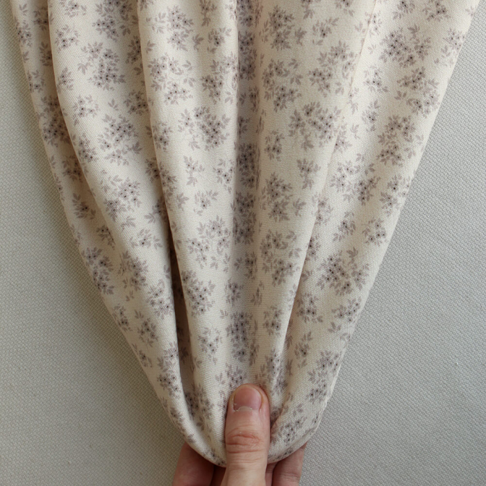 Soumeya - Sweat mélange de coton bouclettes motif exclusif Soumeya taupe