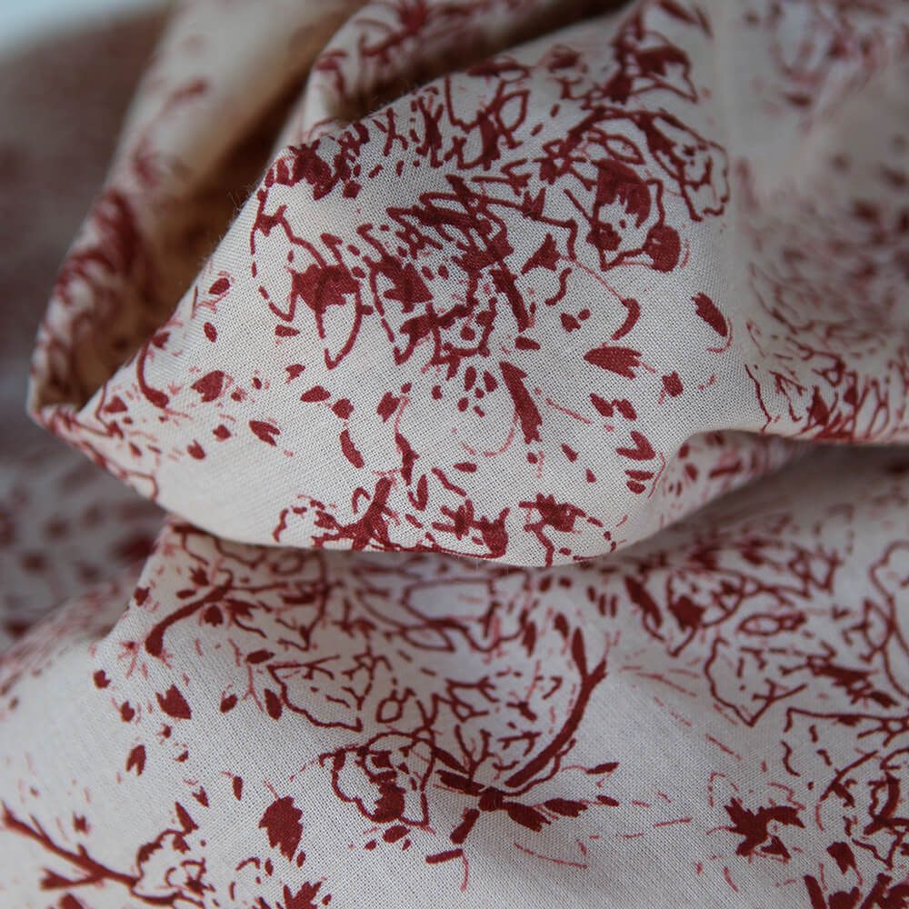 Anjali B - Tissu indien coton hand block traditionnel