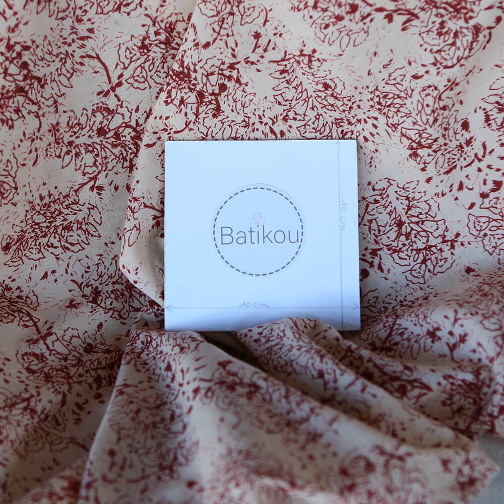 Anjali B - Tissu indien coton hand block traditionnel