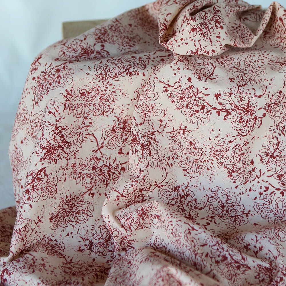 Anjali B - Tissu indien coton hand block traditionnel