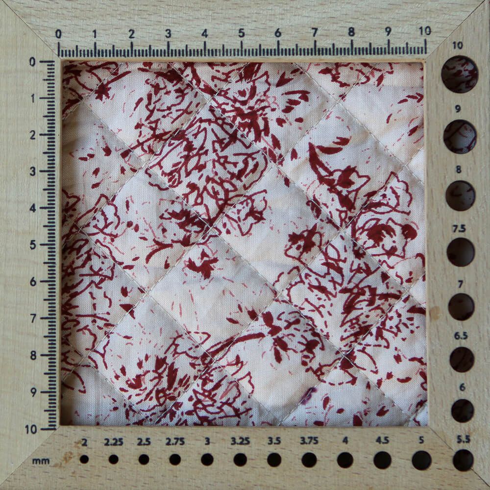 Anjali - Tissu indien matelassé double face coton hand block largeur 100cm