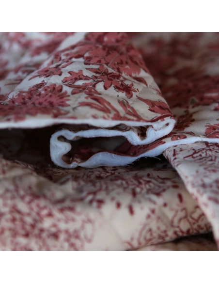 Anjali - Tissu indien matelassé double face coton hand block largeur 100cm