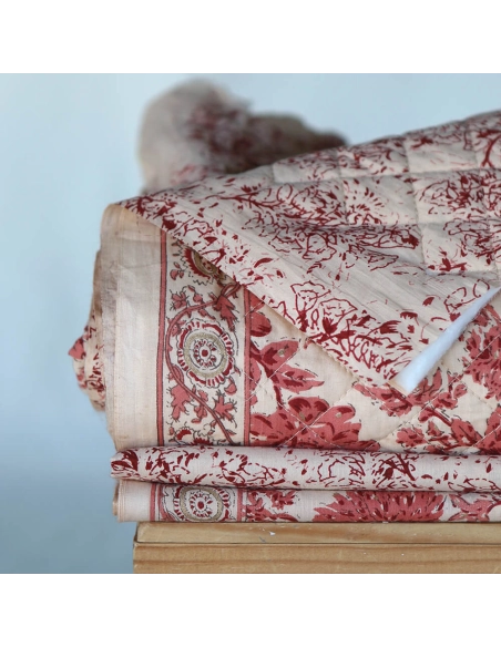 Anjali B - Tissu indien coton hand block traditionnel