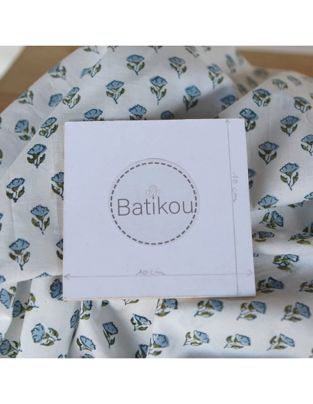 Anika B - Tissu indien coton hand block traditionnel