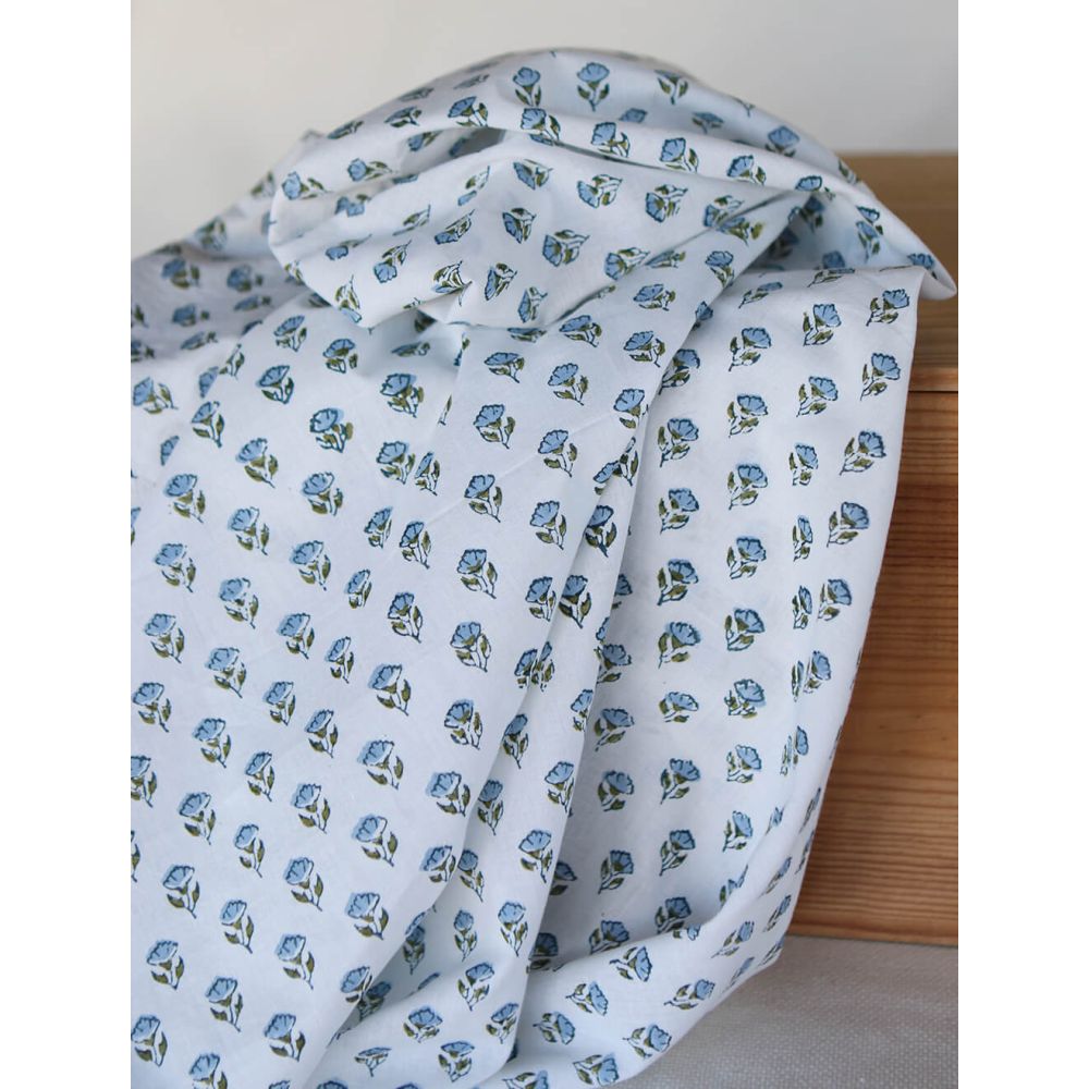 Anika B - Tissu indien coton hand block traditionnel