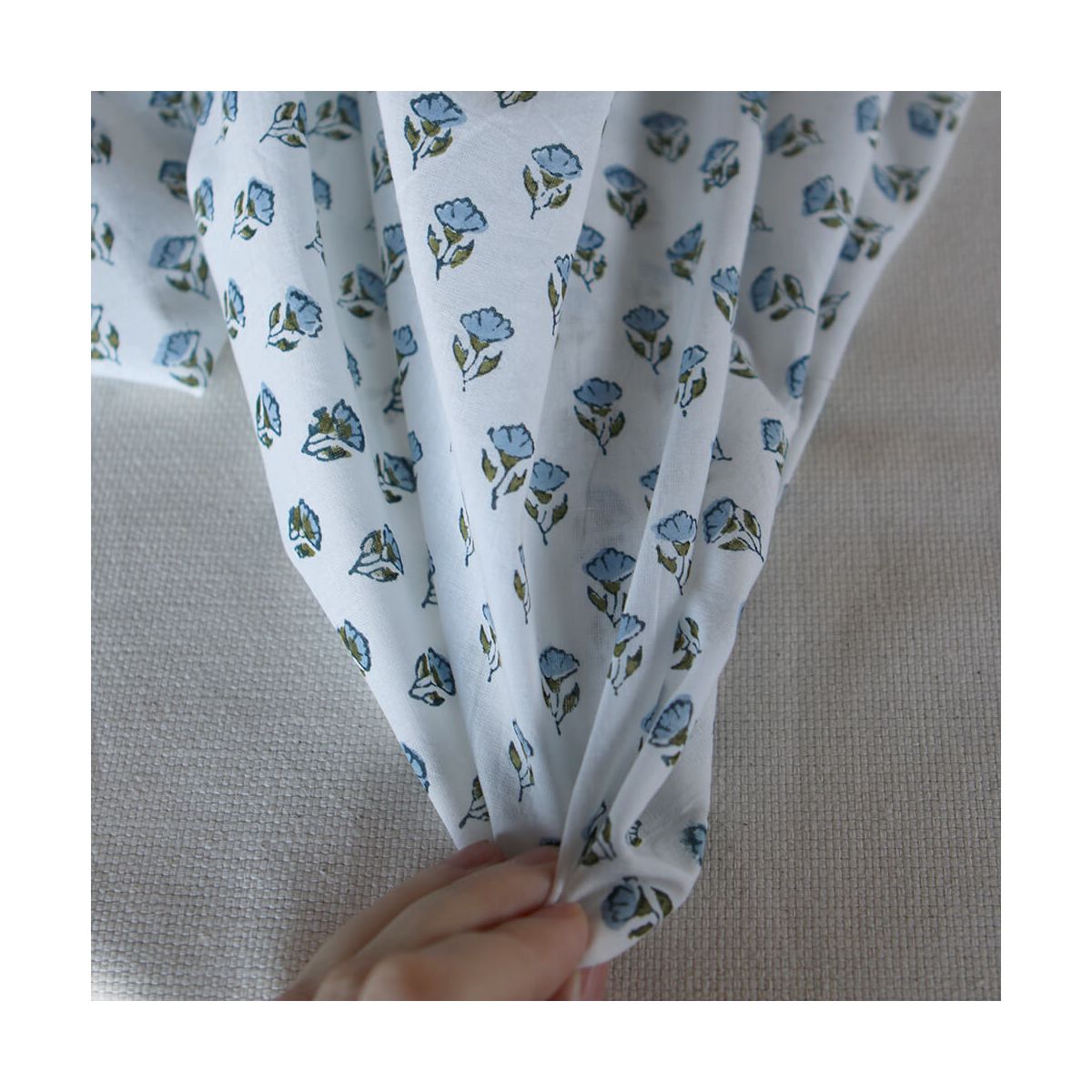 Anika B - Tissu indien coton hand block traditionnel Anika B - Tissu indien coton hand block traditionnel