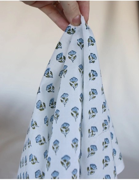 Anika B - Tissu indien coton hand block traditionnel