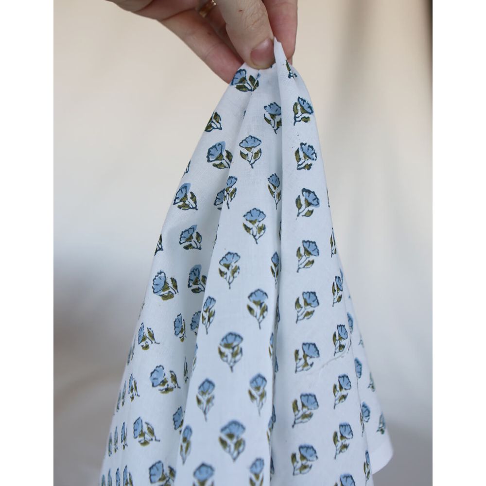 Anika B - Tissu indien coton hand block traditionnel