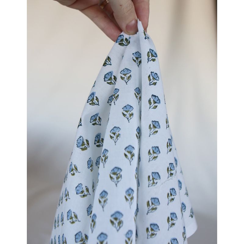 Anika B - Tissu indien coton hand block traditionnel