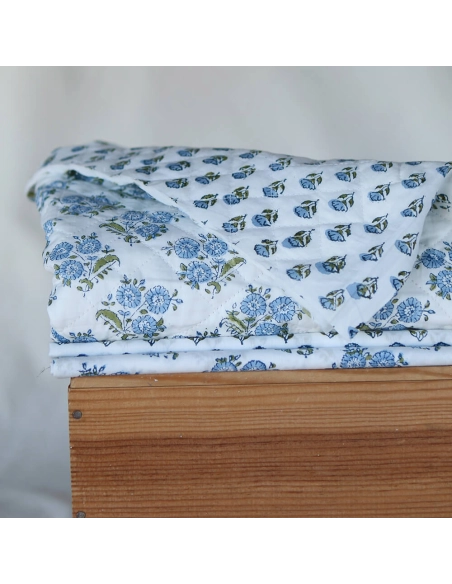 Anika - Tissu indien coton hand block traditionnel