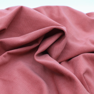 Velours milleraies coton organique coloris argile rose  - 1