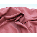 Velours milleraies coton organique coloris argile rose