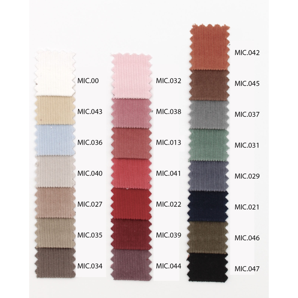 Velours milleraies coton organique coloris praline clair
