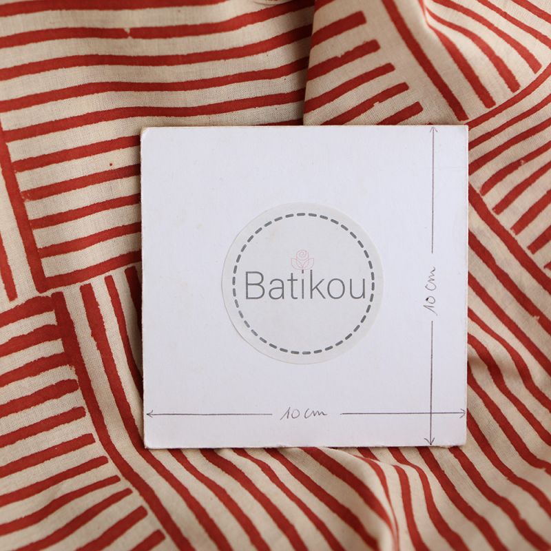 copy of Charvi - Tissu indien coton hand block traditionnel