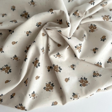 ROZEN - Batiste de coton BIO imprimé exclusif Rozen forêt / SILKYNE