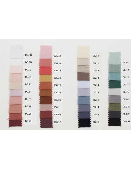 Double gaze de coton BIO unie MOUTARDE