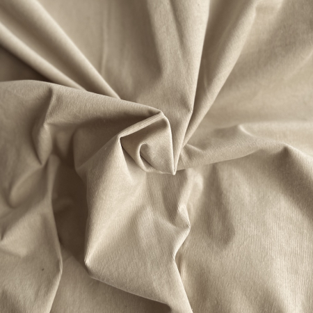 Velours milleraies stretch coton coloris crème Batikou - 1