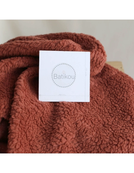 Colby - Fausse fourrure / Moumoute / Sherpa de coton rouille clair