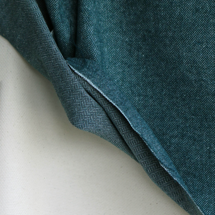 copy of Tissu chevrons texturé coton / laine coloris framboise