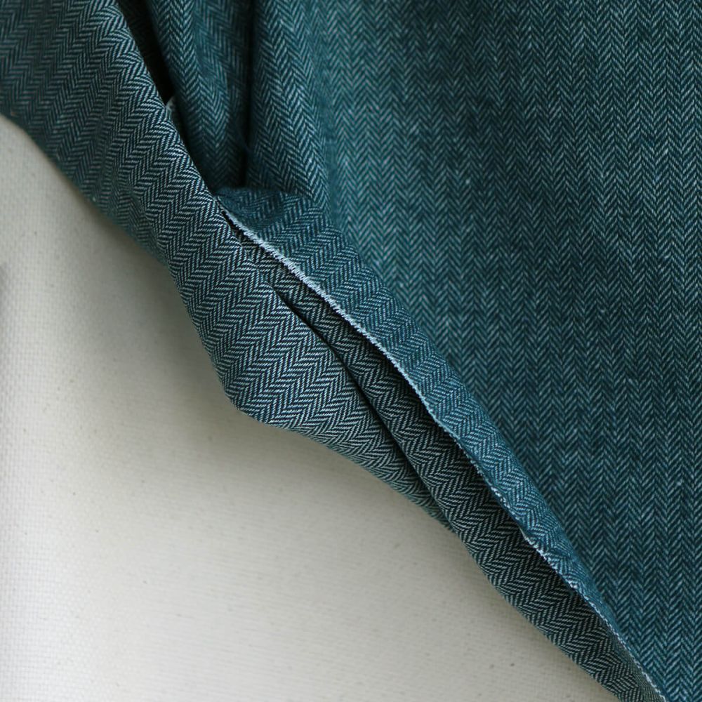 copy of Tissu chevrons texturé coton / laine coloris framboise