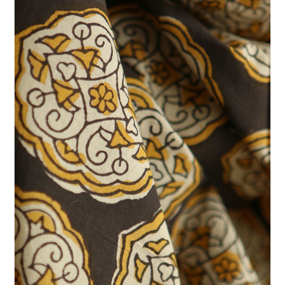 Rani - Tissu indien coton hand block traditionnel