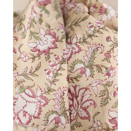 Diya - Tissu indien coton hand block traditionnel