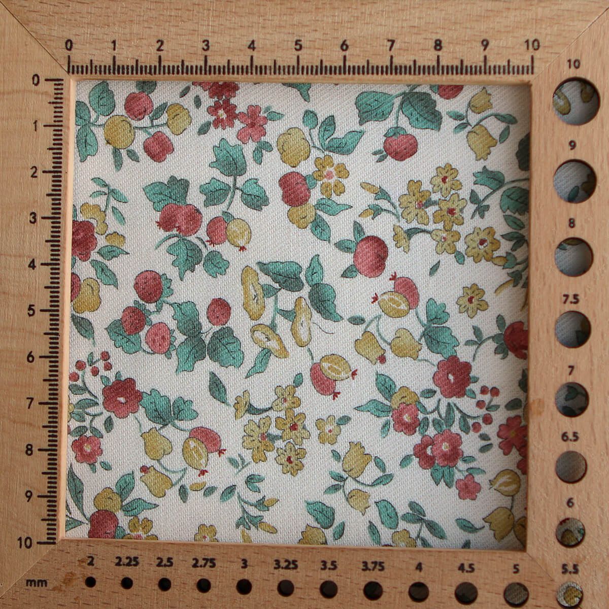 Caume - Tissu sergé / twill de coton organique imprimé fleuri