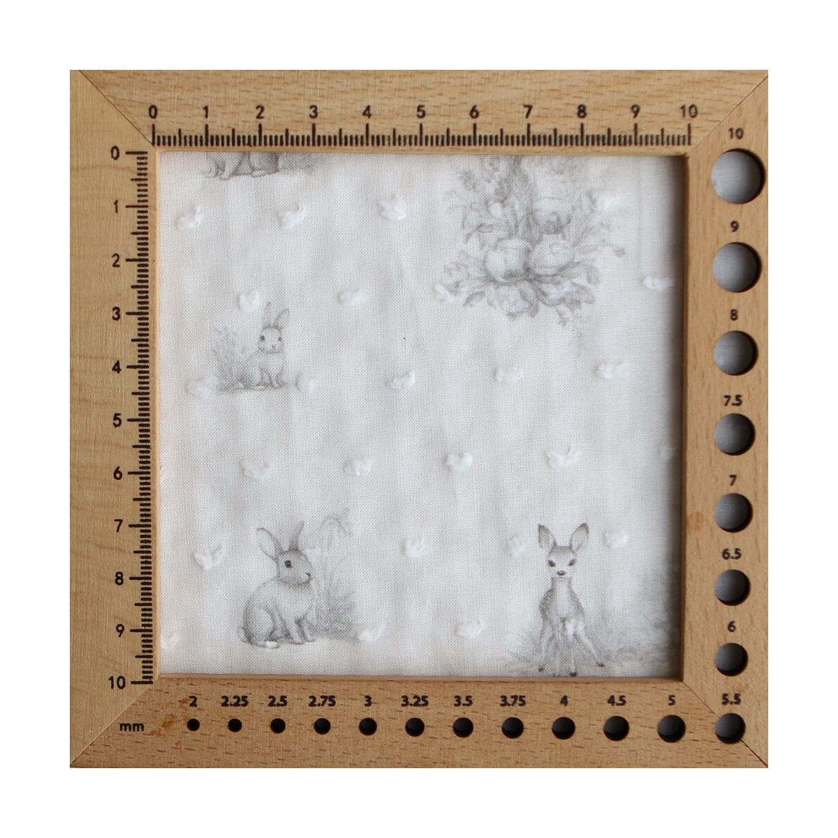 Oswald - Plumetis de coton imprimé animaux de la forêt gris