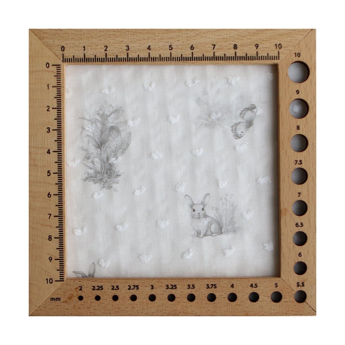 Oswald - Plumetis de coton imprimé animaux de la forêt gris