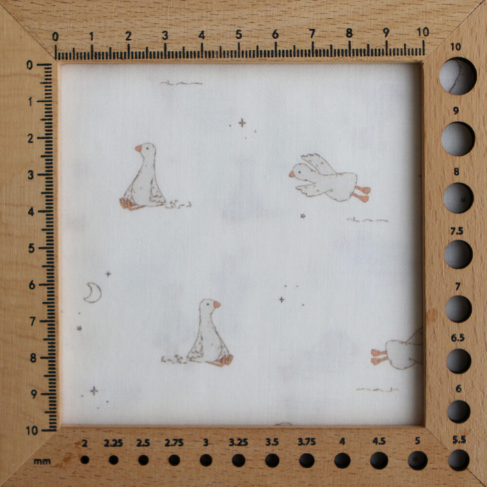 Anatole - Tissu sergé / twill fin coton organique imprimé petites oies