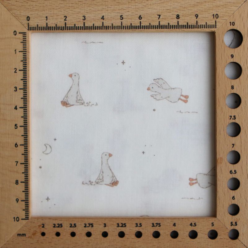 Anatole - Tissu sergé / twill fin coton organique imprimé petites oies