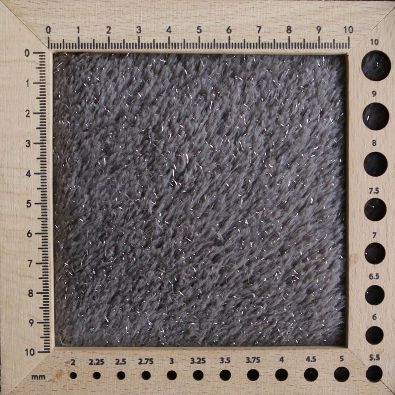 Meora - fausse fourrure / moumoute sherpa lurex taupe