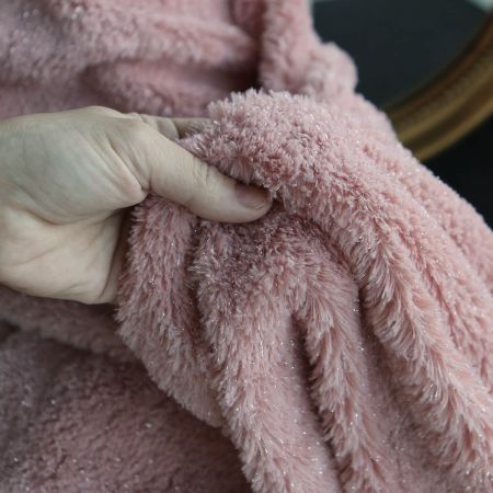 copy of Meora - fausse fourrure / moumoute sherpa lurex taupe