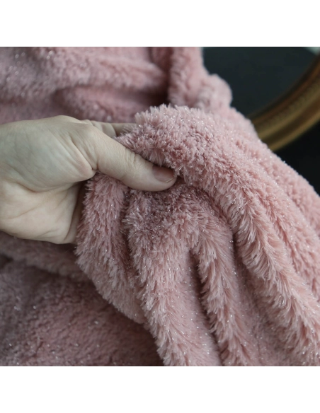 copy of Meora - fausse fourrure / moumoute sherpa lurex taupe