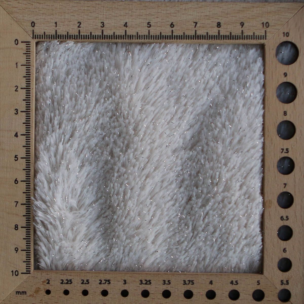 Meora - fausse fourrure / moumoute sherpa lurex écru