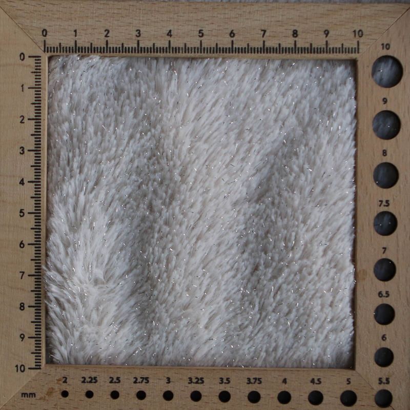 Meora - fausse fourrure / moumoute sherpa lurex écru