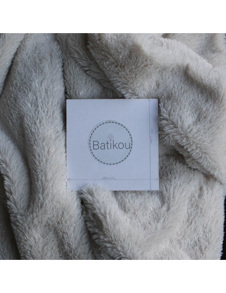 Meora - fausse fourrure / moumoute sherpa lurex écru