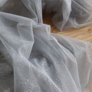 Tulle souple gris / argenté