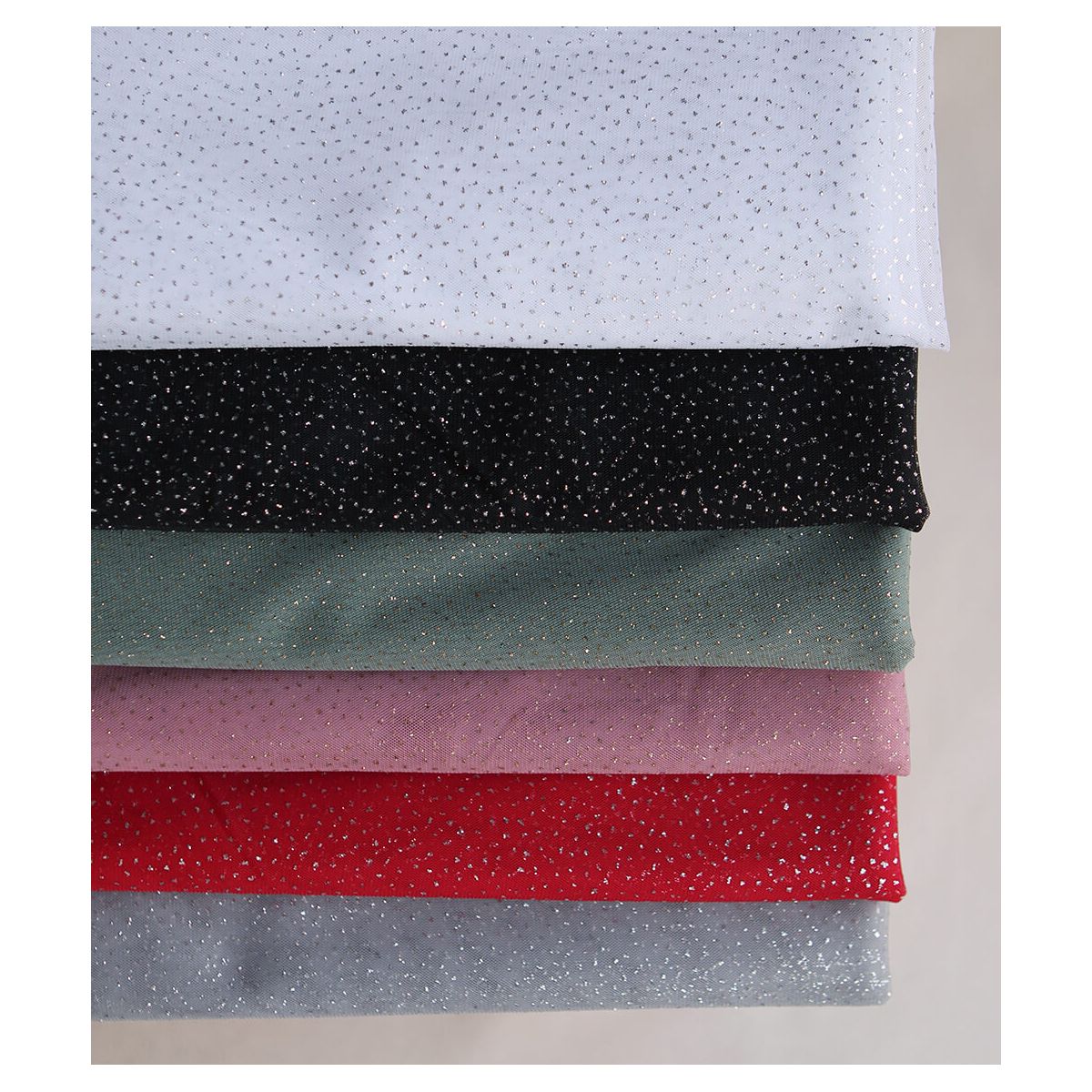 Tulle souple gris / argenté