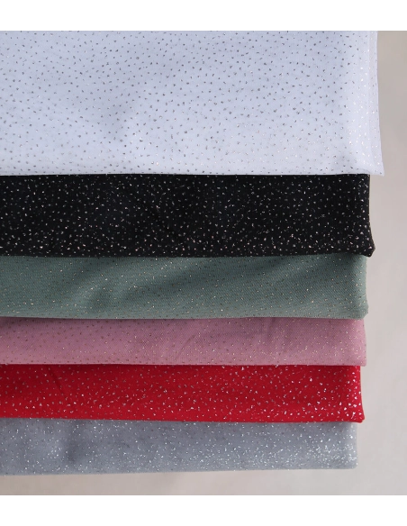 Tulle souple gris / argenté