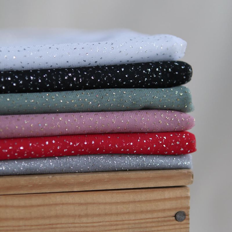 Tulle souple gris / argenté