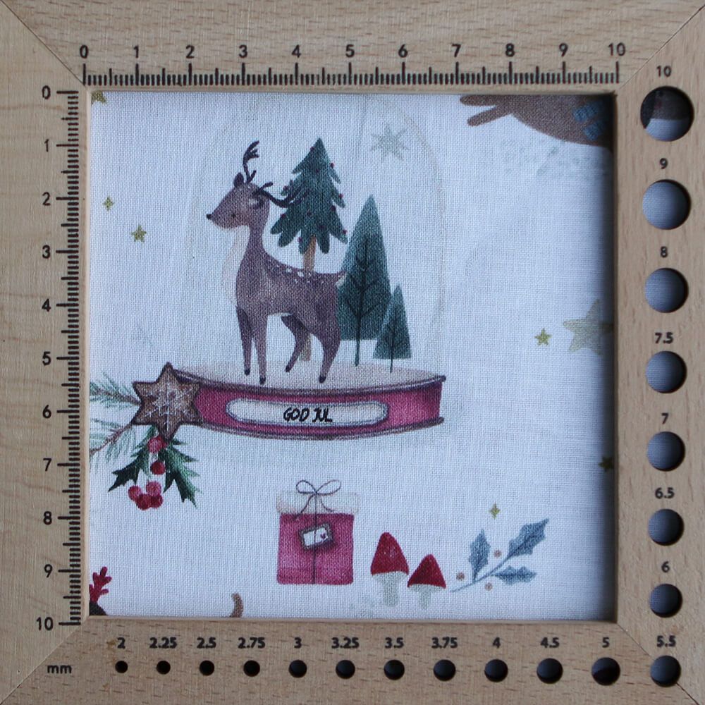 Joulua - Popeline de coton fine motif de noël