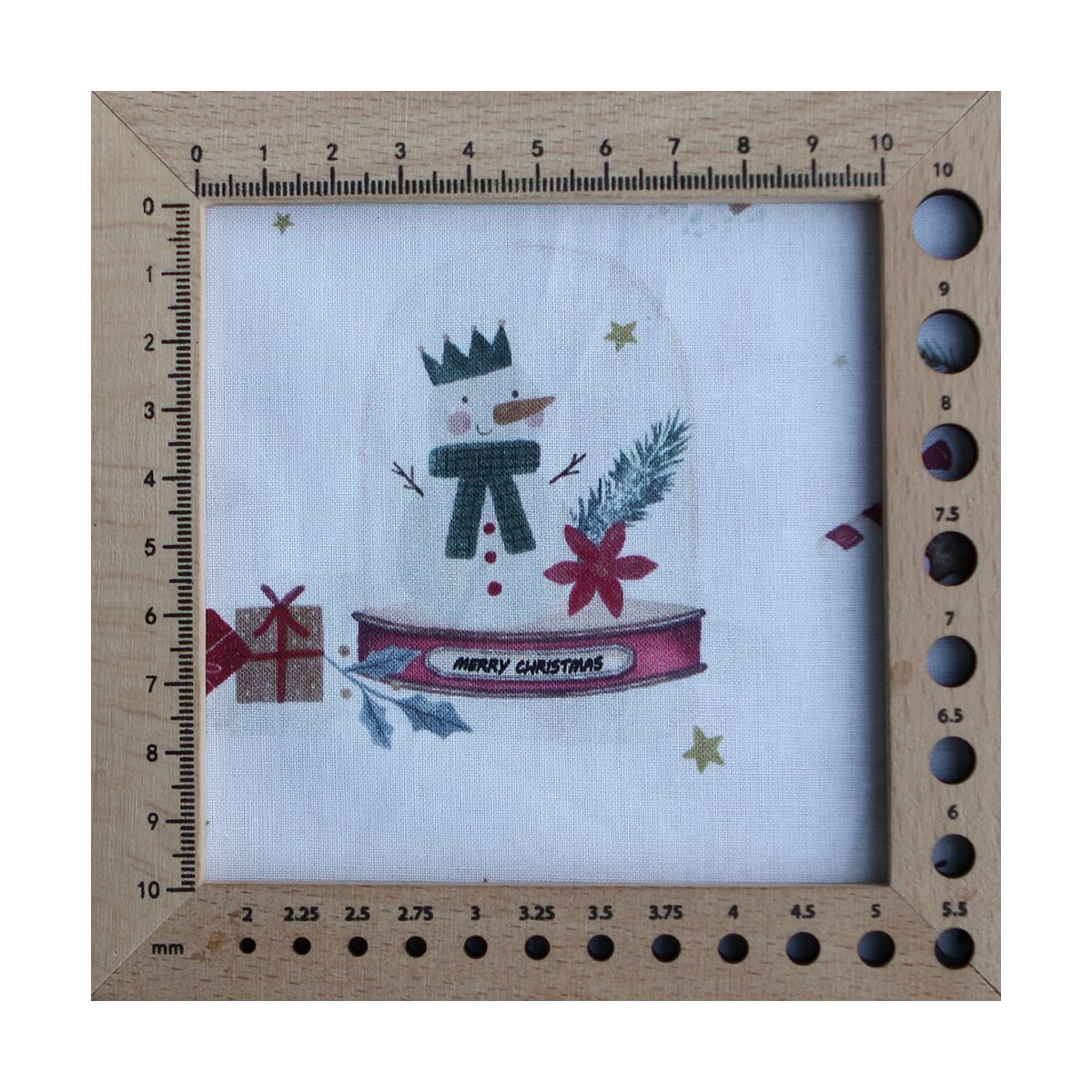 Joulua - Popeline de coton fine motif de noël