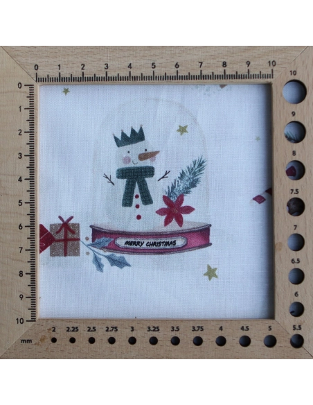 Joulua - Popeline de coton fine motif de noël