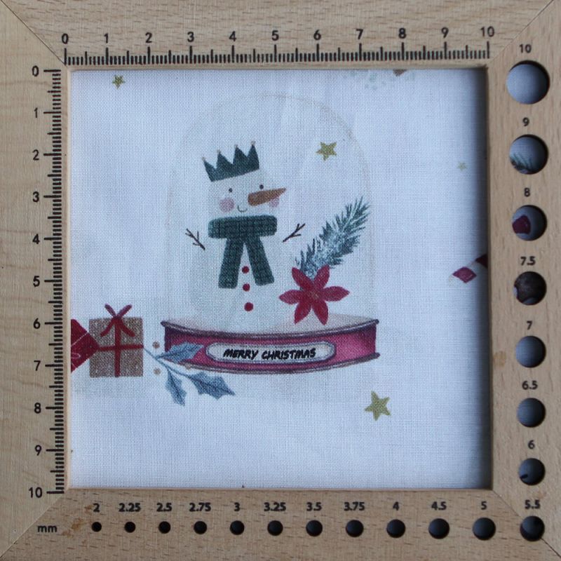 Joulua - Popeline de coton fine motif de noël