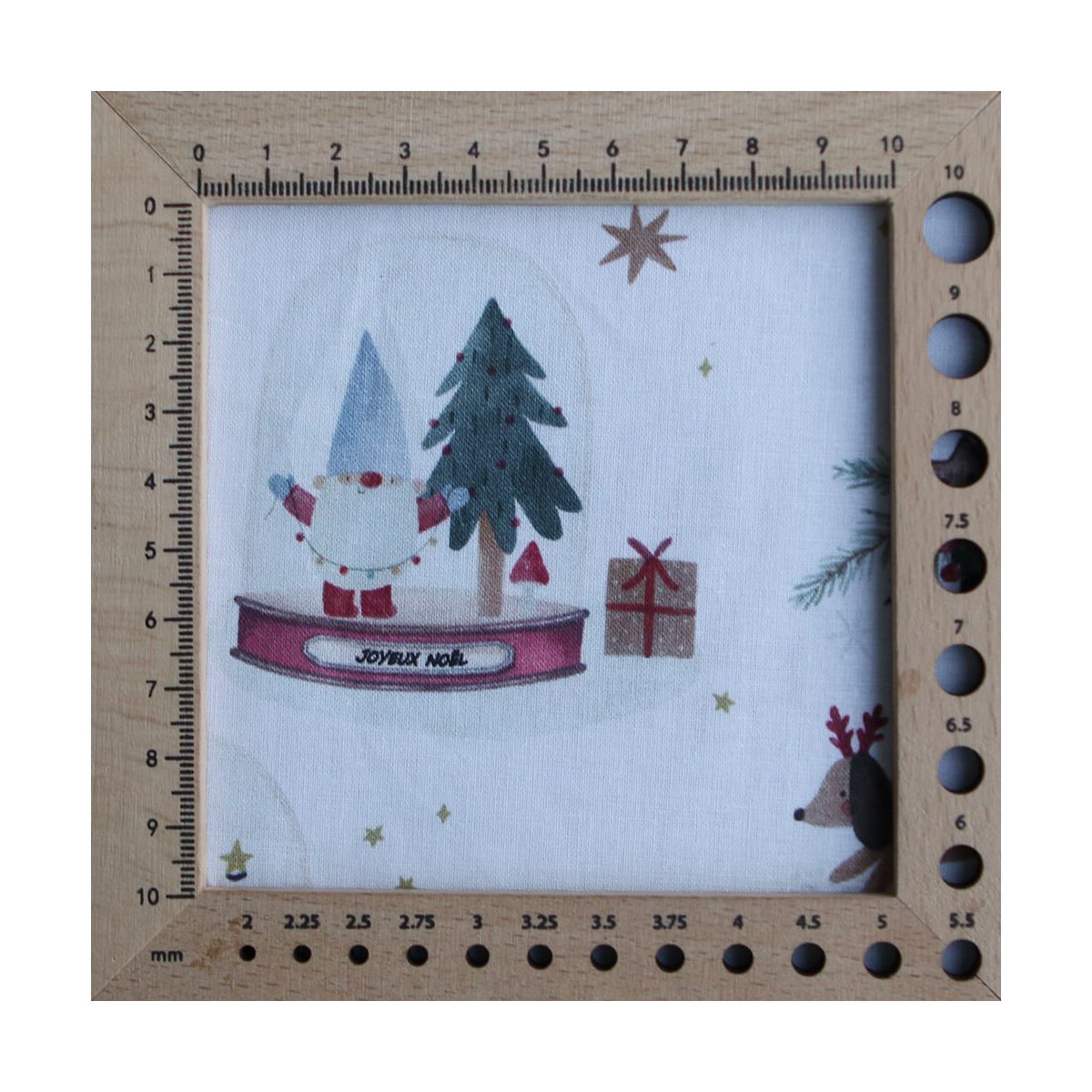 Joulua - Popeline de coton fine motif de noël